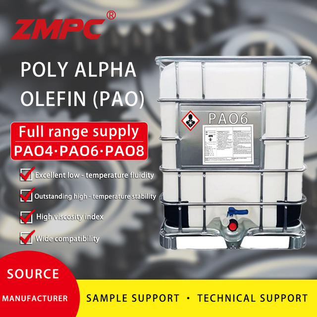 ZMPC Poly Alpha Olefin (PAO6) Synthetic Base Oil – High Viscosity Index, Low Volatility, Superior Stability