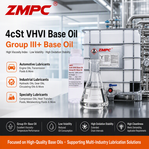 Zhengmao Petrochemical 4cSt VHVI Synthetic Base Oil | Group III+ Base Oil for Synthetic Lubricants, Engine Oils & Industrial Oil Formulations