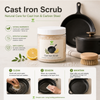 Cast Iron Scrub | Coarse Salt Cast Iron Cleaner & Cookware Care 