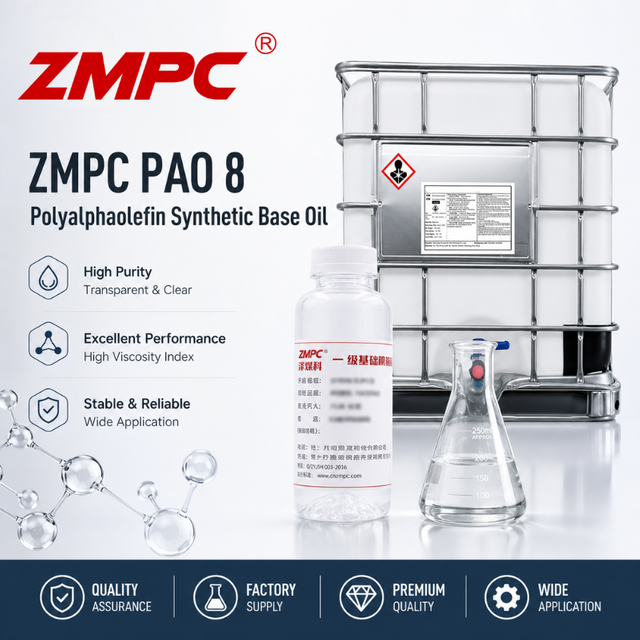 PAO8 Polyalphaolefin (PAO) Synthetic Base Oil for Industrial Gear Oils, Engine Oils & Premium Synthetic Grease