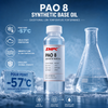 PAO8 Polyalphaolefin (PAO) Synthetic Base Oil for Industrial Gear Oils, Engine Oils & Premium Synthetic Grease